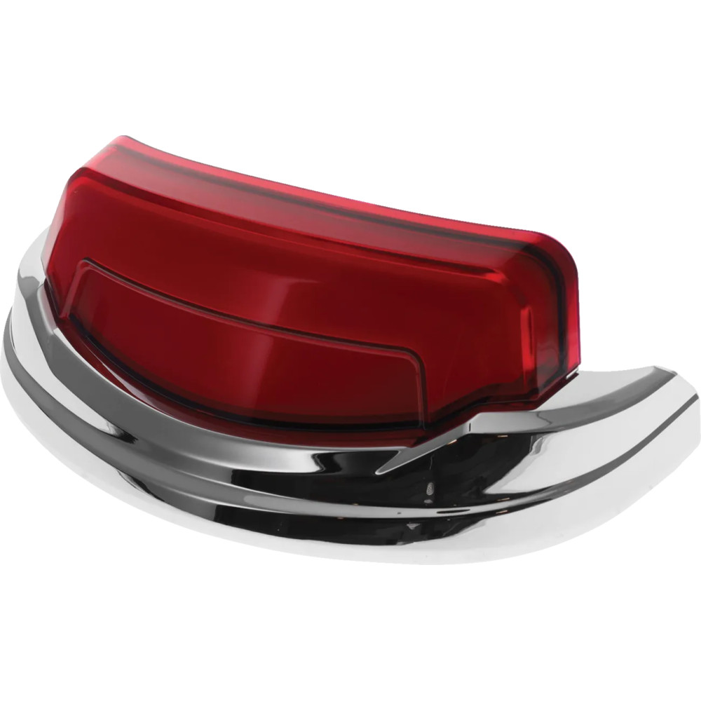 Tracer Rear Fender Tip Light — Chrome housing, red lens, for Harley-Davidson®