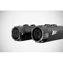 4.33 Inches Slip-Ons Flat Muffler for HD-TOURING E3 — Matte Black