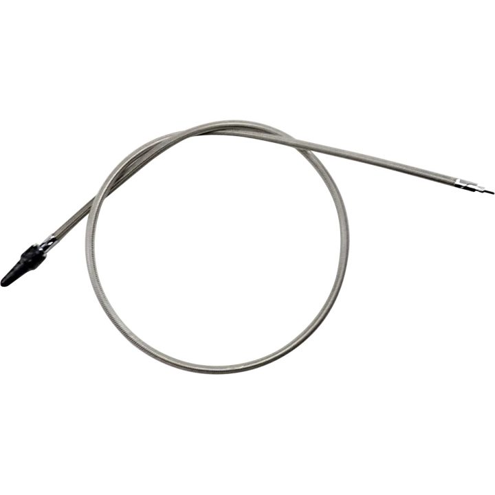 Cable de velocímetro trenzado Armor Coat de acero inoxidable para Harley-Davidson — Longitud total 104 cm (41")