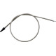 Cable de velocímetro trenzado Armor Coat de acero inoxidable para Harley-Davidson — Longitud total 104 cm (41")