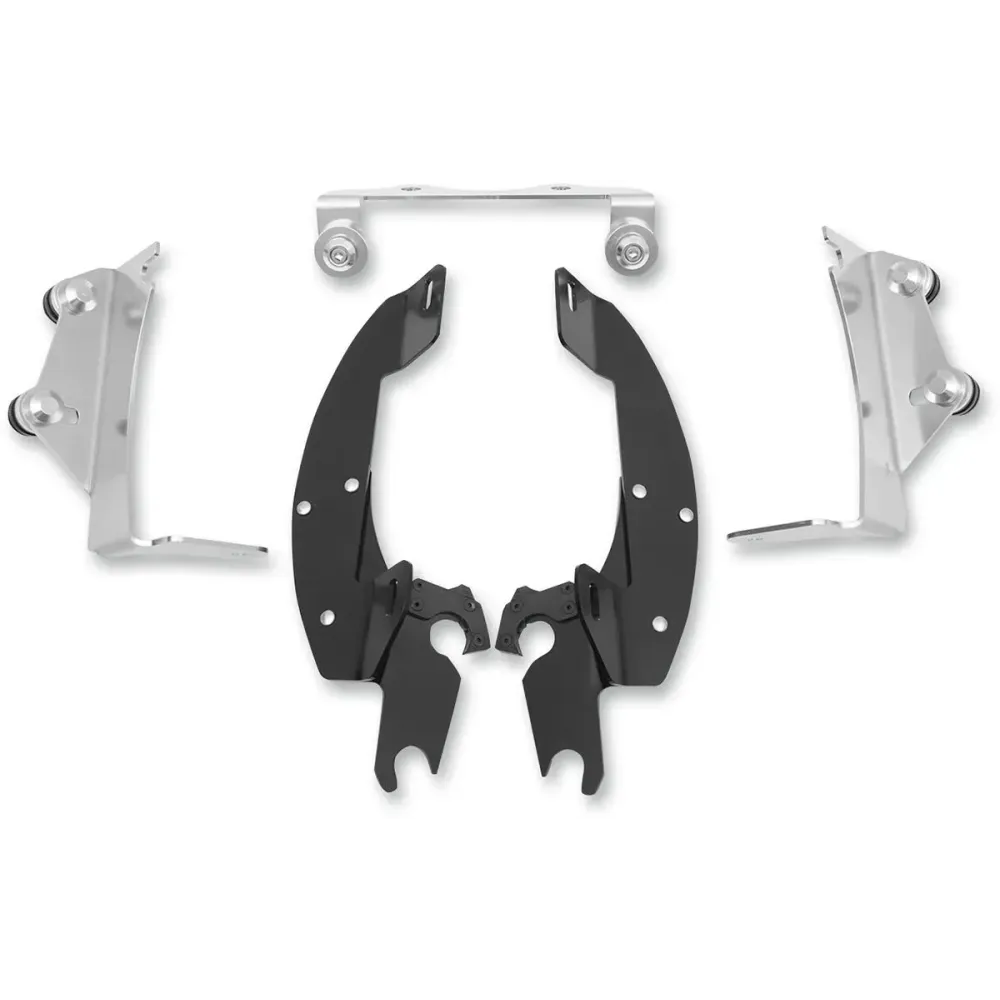 Batwing Fairing Trigger-Lock Mounting Kit — Polished silver