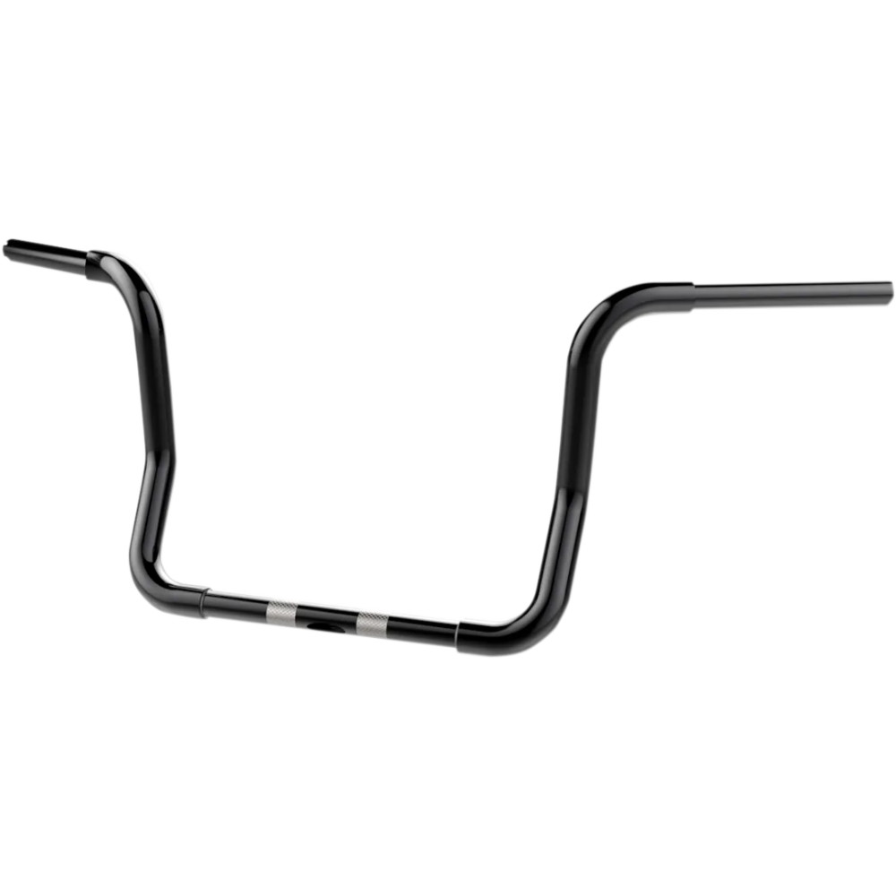 1-1/4" Bobber Ape Hanger Handlebar — 1-1/4" diameter, 12" rise, 36" width, Black gloss