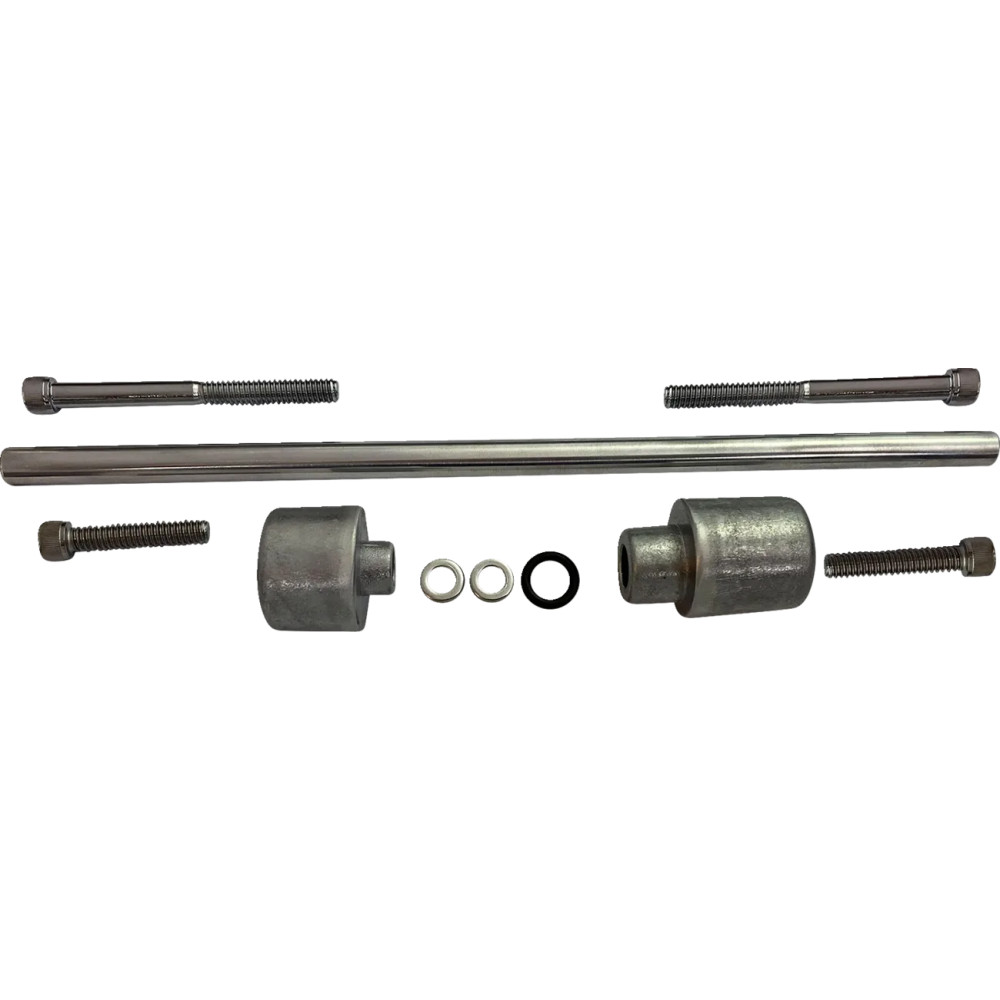 Axle Cover Installation Kit — Front, Chrome