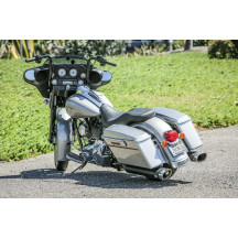 1-1/4" Bagger Ape Hanger Handlebar — 32 mm (1-1/4") diameter, 25.4 mm (1") clamp, 97 cm (38") width, Black gloss