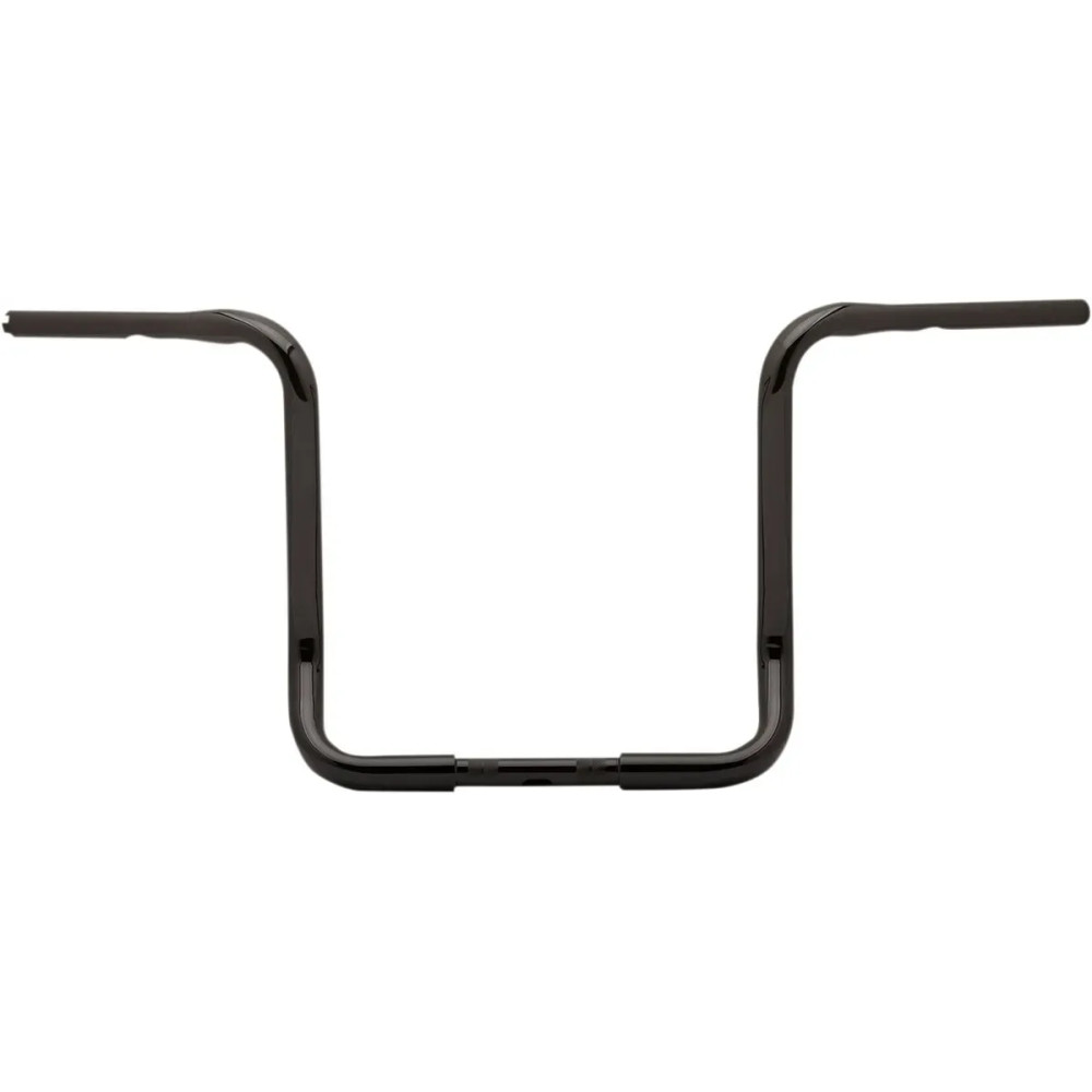 1-1/4" Bagger Ape Hanger Handlebar — 1-1/4" diameter, 15" rise, 37-3/4" width, Black gloss