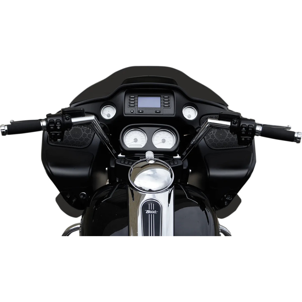 1-1/4" V-Line Handlebar — Chrome, 37-1/2" W, 8-1/2" Rise