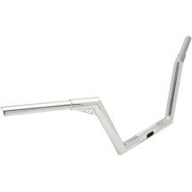 1-1/4" V-Line Handlebar — Chrome, 37-1/2" W, 8-1/2" Rise