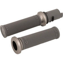 Ruffian Lock-On Street Grips — 25.4 mm (1") handlebar, Gray