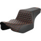 Honeycomb Step-Up Seat — 2-Up, 77.5 cm (30-1/2") overall length, Black/Orange