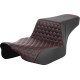 Honeycomb Step-Up Seat — 30.5 in overall, 16 in driver, 6 in lumbar, Black