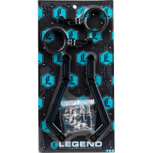 REVO ARC Billet Remote Reservoir External Mounts — Black anodized, fits '14+ FL Touring