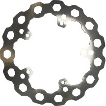 Cubiq™ Brake Rotor — Slotted, Silver