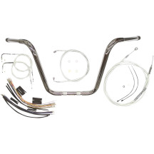 1-1/4" Caliber Handlebar Installation Kit — 1" clamp, Chrome