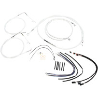 1-1/4" Caliber Handlebar Installation Kit — 1-1/4" diameter, 1" clamp, 7-3/4" center width, Chrome