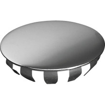 Tapón de pivote de basculante/tapón del orificio de la visera del faro — Cromo, plateado