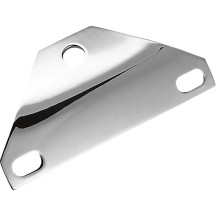 Bottom-Mount Headlight Bracket — 1-7/8" wide, front mount, Chrome