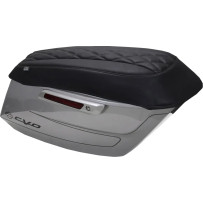 Deluxe Diamond Saddlebag Lid Covers — Black