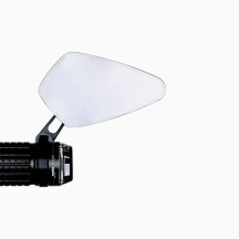 mo.view Blade Handlebar End Mirror — 100 × 60 mm, 22 mm / 1 in clamp, Black