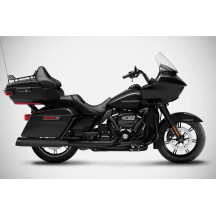 4.33 Inches Slash-Cut Slip-Ons Muffler for HD-TOURING E3 — 4.33 in, Black