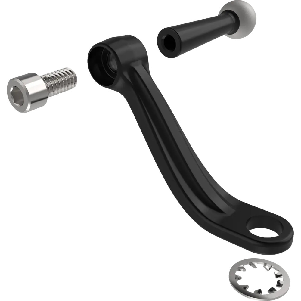 Under Mirror Stem Device Mount — 3/8" (9.5 mm) stem, black polished