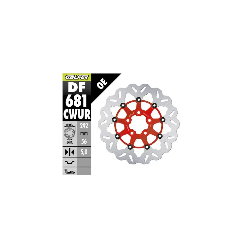 Disco de freno Floating Wave — 292 mm diámetro exterior, 5 mm grosor, 5 orificios