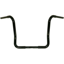1-1/4" Caliber Handlebar — 32 mm (1-1/4"), 25.4 mm (1" clamp), 12" center, Black gloss