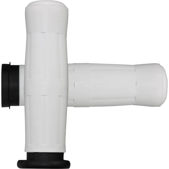Old School Rubber Grips — 1" handlebar, 5" length, White