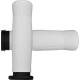 Old School Rubber Grips — 1" handlebar, 5" length, White