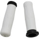 Old School Rubber Grips — 1" handlebar, 5" length, White