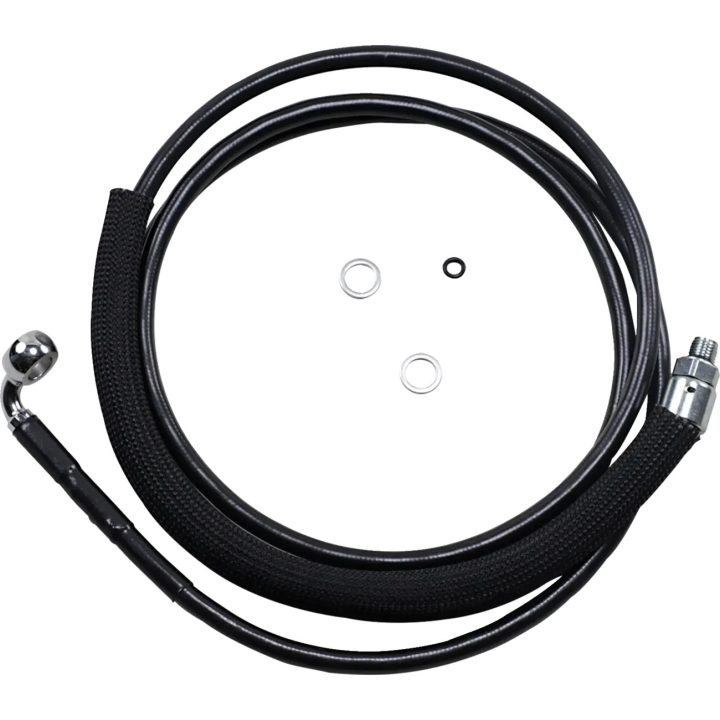 Latiguillo de embrague hidráulico de acero inoxidable — 193,5 cm (76-1/8"), +152 mm (+6")