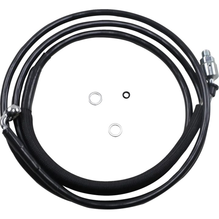 Línea de embrague hidráulica de acero inoxidable — 203,5 cm (80-1/8"), 254 mm (10"), acabado Vinyl-Coat negro