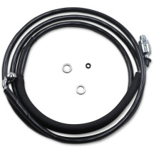 Stainless Steel Hydraulic Clutch Line — 203.5 cm (80-1/8"), 254 mm (10"), Vinyl-Coat Black