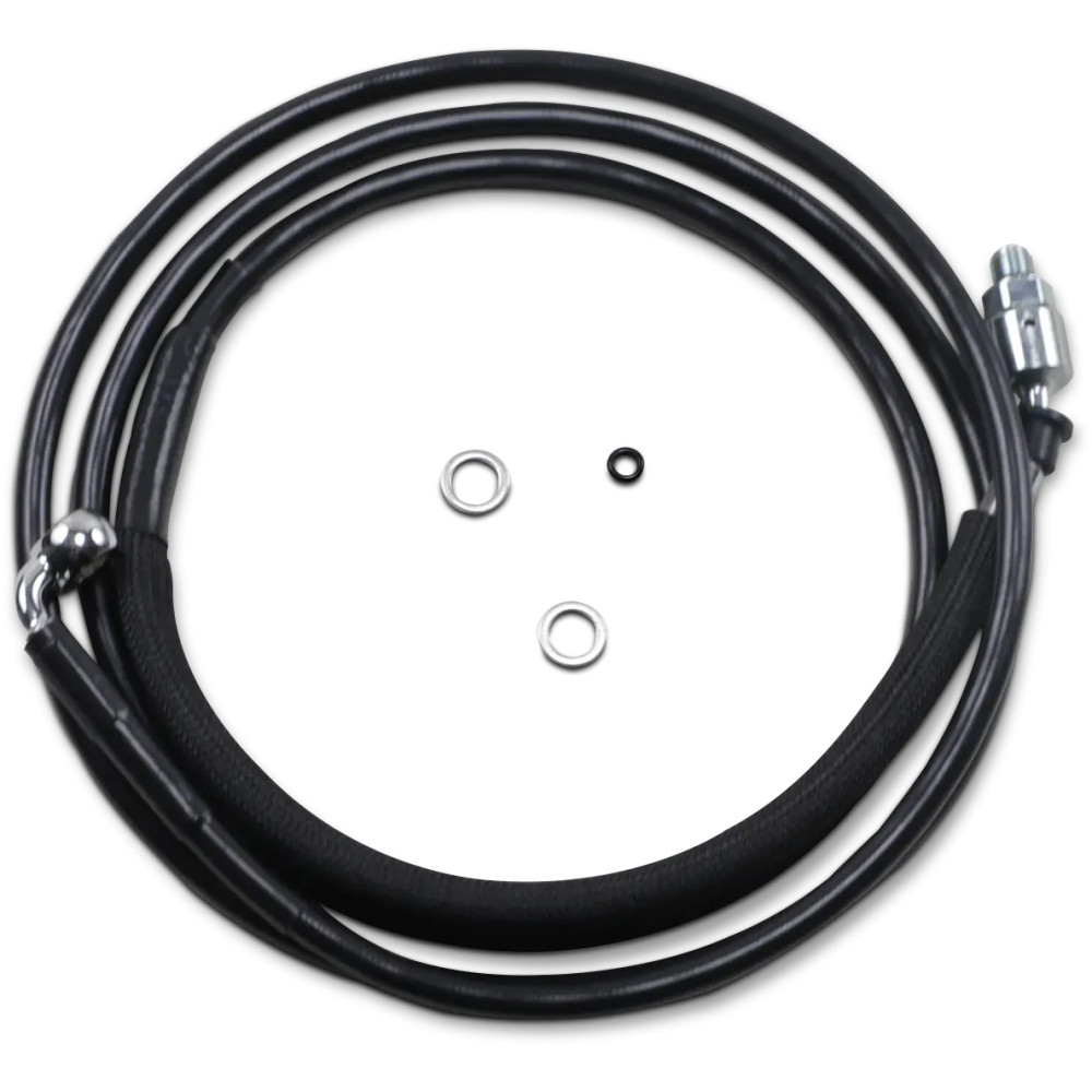 Stainless Steel Hydraulic Clutch Line — 203.5 cm (80-1/8"), 254 mm (10"), Vinyl-Coat Black