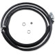 Línea de embrague hidráulica de acero inoxidable — 203,5 cm (80-1/8"), 254 mm (10"), acabado Vinyl-Coat negro