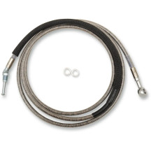 Stainless Steel Hydraulic Clutch Line — 80-1/8" (203.5 cm), Clear-Coat