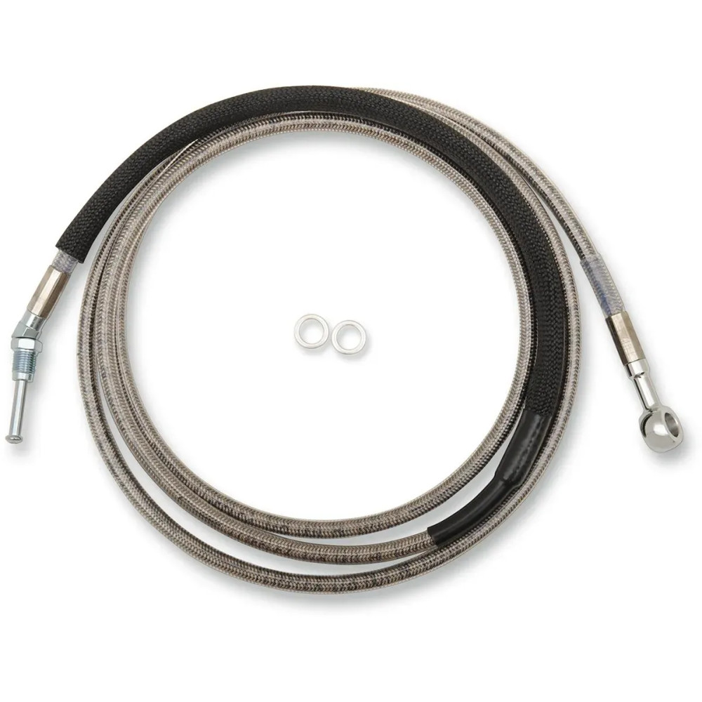 Stainless Steel Hydraulic Clutch Line — 80-1/8" (203.5 cm), Clear-Coat