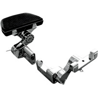 Adjustable Passenger Floorboard Mounts — Chrome, Billet Aluminum