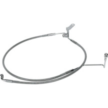 Extended Length Stainless Steel Brake Line Kit — 125.5 cm (49-3/8"), Oversize +7.6 cm (3")
