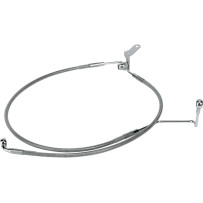 Extended Length Stainless Steel Brake Line Kit — 125.5 cm (49-3/8"), Oversize +7.6 cm (3")