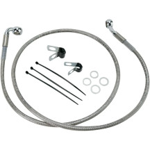 Extended Length Stainless Steel Brake Line Kit — 104 cm (40-7/8"), Oversize +5.1 cm (2")
