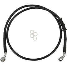 Extended Length Brake Line — 118 cm (46-1/2"), Oversize +25.4 cm (10"), without ABS, Black