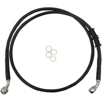 Extended Length Brake Line — 118 cm (46-1/2"), Oversize +25.4 cm (10"), without ABS, Black