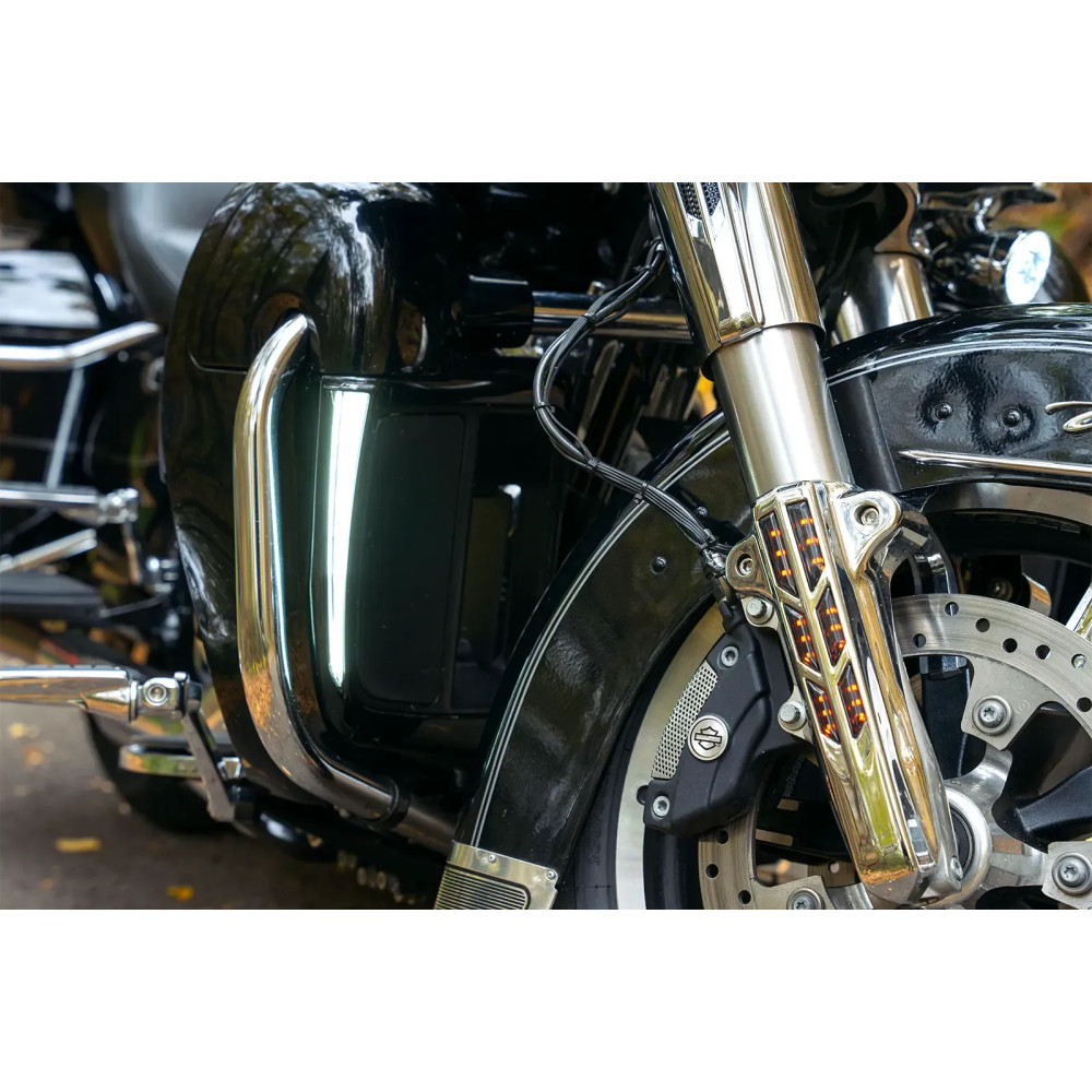 Fang® Luces de Carenado Inferior — Carenado inferior, Blanco, Ámbar