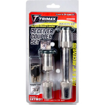 Premium Coupler and Receiver Lock Set — 14 mm (9/16") coupler span, 16 mm (5/8") pin diameter, Stainless Steel