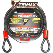 Trimaflex™ Max Security Braided Cable — 12' (366 cm), 10 mm (3/8"), Black