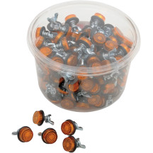 License Plate Reflectors — 150-pack, Amber