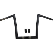 1-1/4" Touring Handlebar — 32 mm (1-1/4"), 23 cm (9"), 30.5 cm (12"), Black