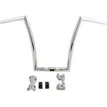 1-1/4" Touring Handlebar — 32 mm clamping, 33" width, 17" rise, Chrome