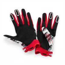 Ridefit Glove — Size L, Black, White, Red