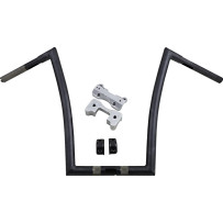 1-1/4" Touring Handlebar — 17" rise, 33" width, Black